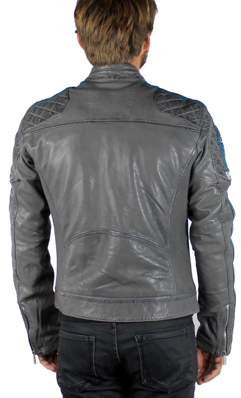 Blouson Cuir Redskins Ripper Redskins Cuir Paulene Couleur Gris