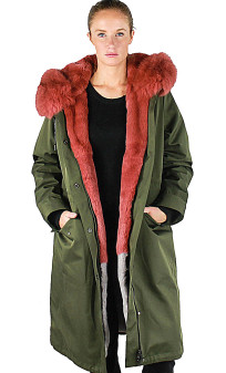 Chance Parka Longue Doublée En Fourrure Intuition