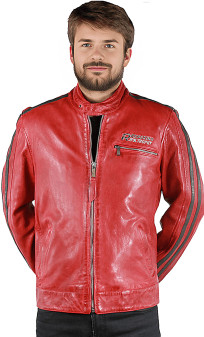 Cardiff Redskins Blouson Cuir Homme