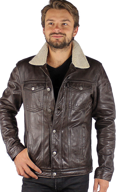 Sheriff Oakwood Blouson Cuir Homme