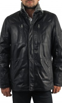 Leonard Trapper Veste Cuir Homme