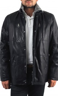 Leonard Trapper Veste Cuir Homme