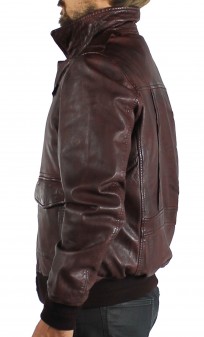 Maverick Redskins Blouson Cuir Homme