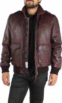 Maverick Redskins Blouson Cuir Homme