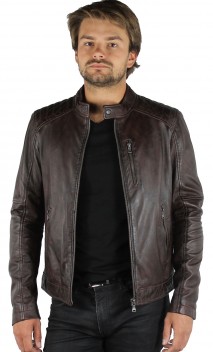 Agency Oakwood Blouson Cuir Homme