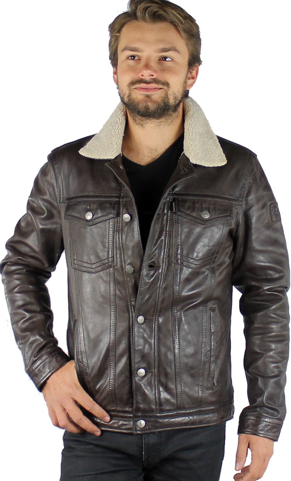 manteau cuir oakwood