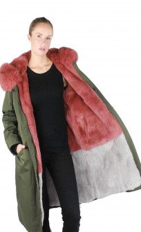 Parka Longue Doublée En Fourrure Intuition Chance