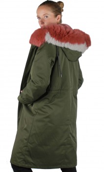 Parka Longue Doublée En Fourrure Intuition Chance