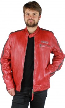 Cardiff Redskins Blouson Cuir Homme