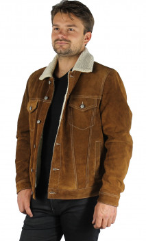 Trucker Daytona Blouson Cuir Suédé