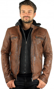 Blouson Cuir Homme Oakwood Drink