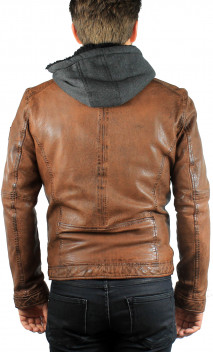 Blouson Cuir Homme Oakwood Drink