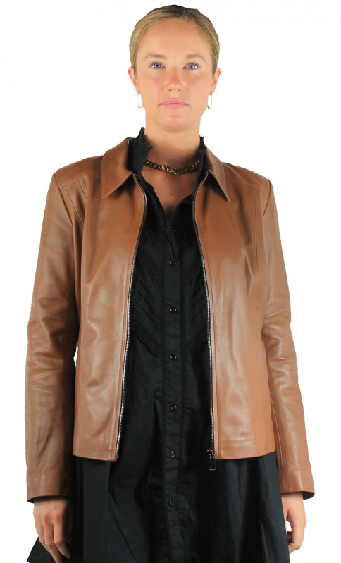 Veste Cuir Giorgio Jeanne