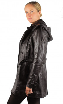 Veste Trench Femme Cuir Giorgio Daliana