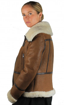 Galatea Bombardier Femme Agneau Shearling L'univers du Luxe