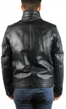 Alberto Black Lines Blouson Cuir Homme