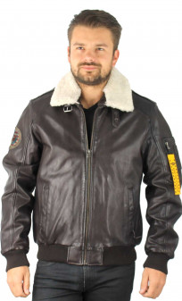 20270 Blouson Cuir Homme Aviateur Milestone