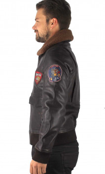 Omega Blouson Cuir Homme Aviateur Redskins