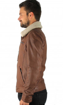 Blouson Cuir Homme Oakwood Colt