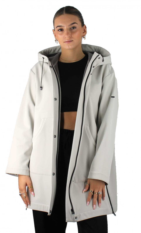 Manteau Impermeable Avec Doudoune Duvet 3 En 1 Rofa White Label couleur Ecru Tailles Femmes 46