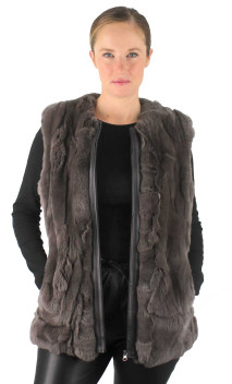 Gilet Sans Manche Femme en Rex-Helma-Sarah