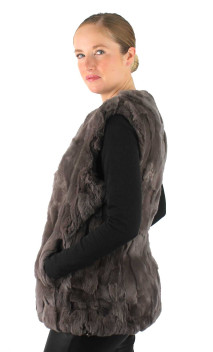 Gilet Sans Manche Femme en Rex-Helma-Sarah