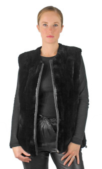 Gilet Sans Manche Femme en Rex-Helma-Sarah