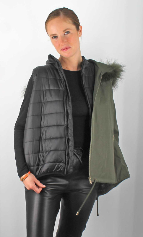 Parka Femme Levinsky Filla Levinsky Cuir paulene couleur