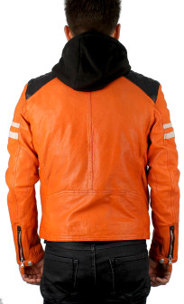 Blouson cuir homme moto route Daytona (homolgué CE) ARCHIVE