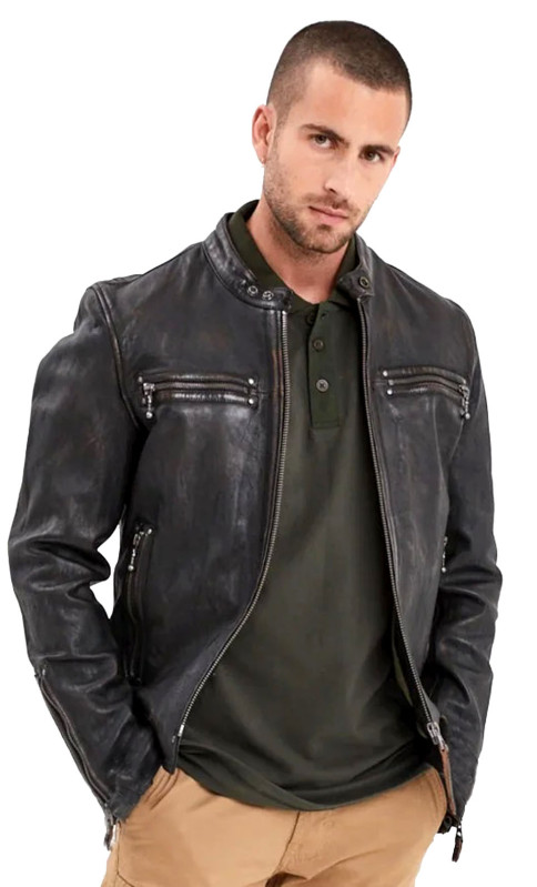 Akronima Blouson cuir Homme Daytona