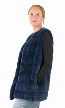 Anito Gilet Vison Sans Manche Femme Paulene