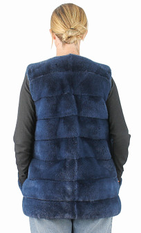 Anito Gilet Vison Sans Manche Femme Paulene