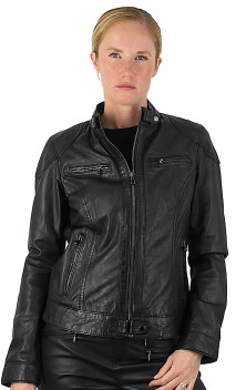 Lina Blouson Cuir Femme Oakwood