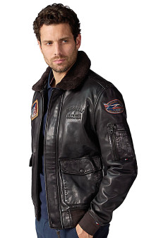 Raven Alpha Blouson Cuir Homme Aviateur Patrouille De France