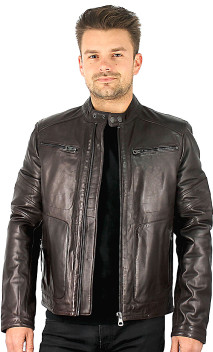 Leeron Blouson Cuir Homme Redskins