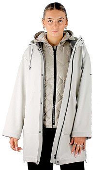 245100 Manteau Imperméable Avec Doudoune Duvet 3 En 1 Rofa/White Label