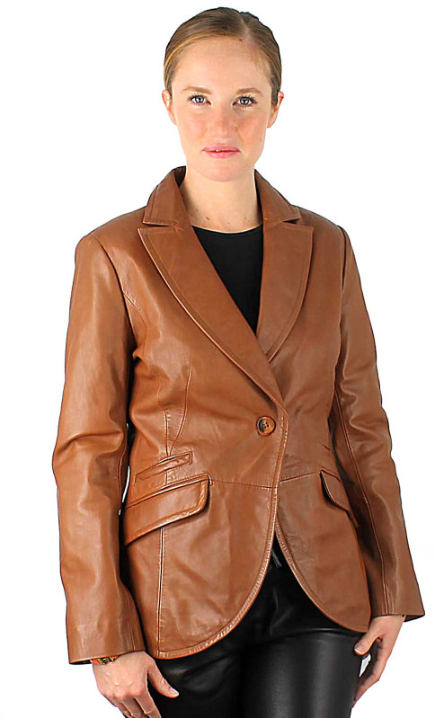 Isaure Blazer Cuir Femme Giorgio